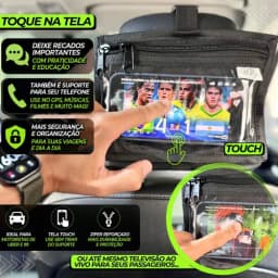 Porta Recado/telefone Para Passageiro Uber Encosto Banco