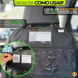Organizador Para Uber/99/indriver Porta Objetos Veicular