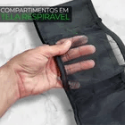 Porta Papel Higiênico Para Banheiro Em Tela Fixação Velcro