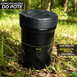 Kit Com 3 Potes + 3 Divisores Kit Militar Campo Básico Sd