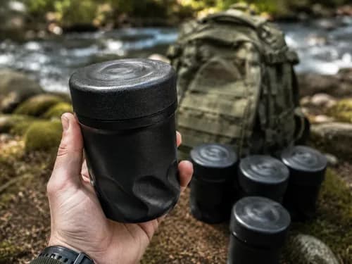 1 Pote Preto Para Campo Básico Sd Curso Op Kit Militar