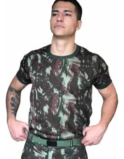Camiseta Camuflada Exército Brasileiro- Alto Padrão