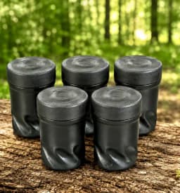Kit 5 Potes Pretos Para Campo Básico Sd Curso Op Kit Militar