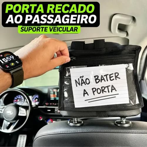 Porta Recado/telefone Para Passageiro Uber Encosto Banco