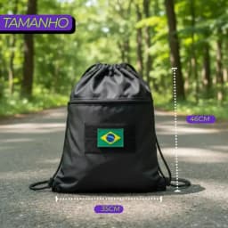 Mochila Saco Bolso Frontal Estudo Trabalho Academia Corrida