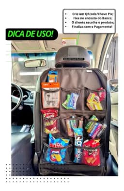 Organizador Para Banco Porta Objetos Carro Uber/99/indriver