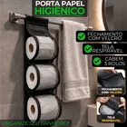 Porta Papel Higiênico Para Banheiro Em Tela Fixação Velcro