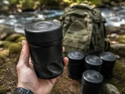 Kit 3 Potes Pretos Para Campo Básico Sd Curso Op Kit Militar