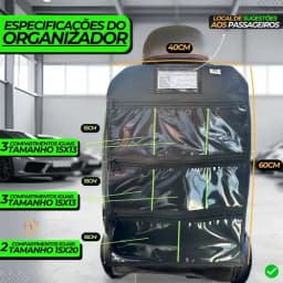Organizador Para Uber/99/indriver Porta Objetos Veicular