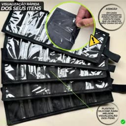 Kit Com 3 Potes + 3 Divisores Kit Militar Campo Básico Sd