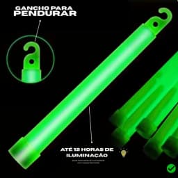Cyalume Bastão Luminoso À Prova D Agua Duração Luz 8h/12h