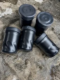 Kit 5 Potes Pretos Para Campo Básico Sd Curso Op Kit Militar