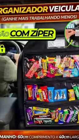 Organizador Para Carro Uber/99/indriver Porta Treco Veicular