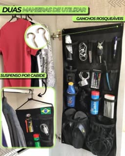 Organizador De Armário Militar Pendurável Sapateira De Porta