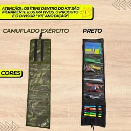 Anotação Curso Operacional Kit Militar Estojo Organizado