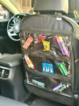 Organizador Banco Carro Com Zíper Porta Objetos Motorista