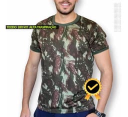 Kit 2 Camisetas Exército Brasileiro Camuflada Acampamento
